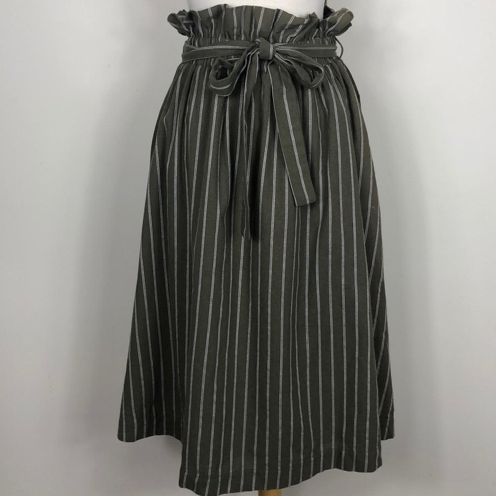 NWT English Factory Striped Midi Skirt - Picture 3 of 8